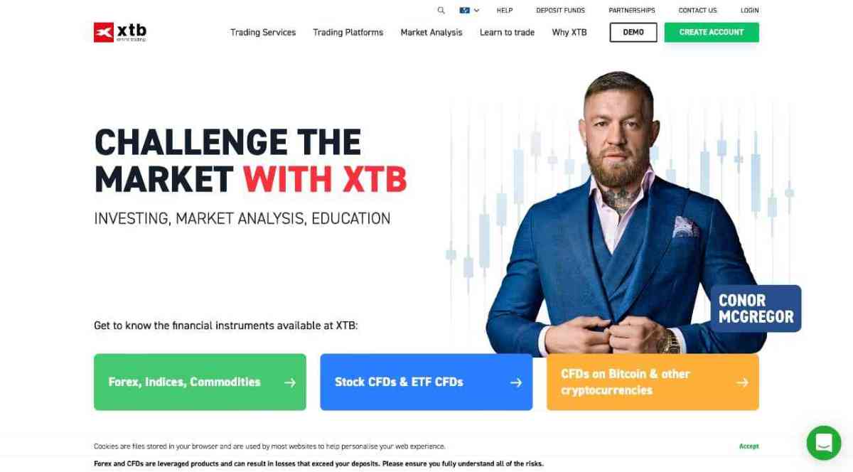 XTB Broker app forex broker stock trading platform