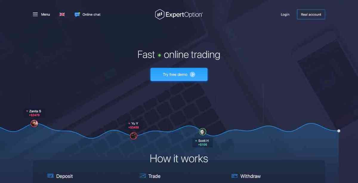 expertoption broker app forex broker stock trading platform
